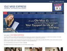 Tablet Screenshot of olemissexpress.ugrydnetwork.com